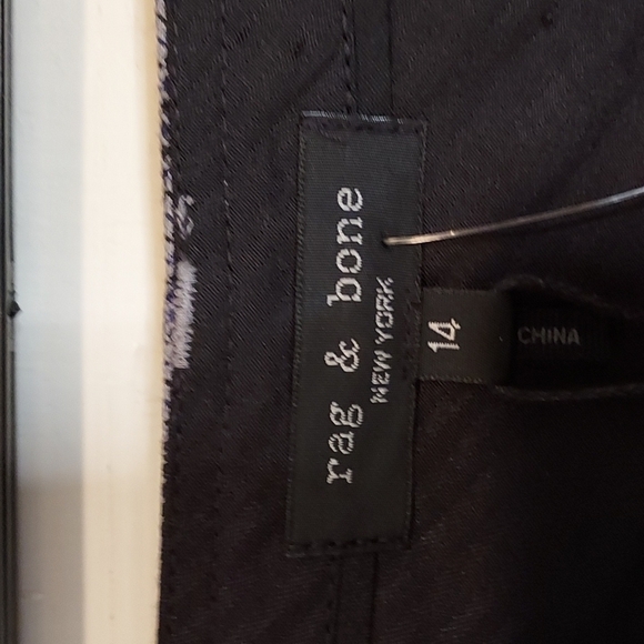 Rag and Bone Dylan Wide Leg Pant Gray Multi - Picture 6 of 14